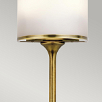 Бра вертикальное с белым полукруглым плафоном и длинным стержнем S Kichler варинант исполнения - 4 | Loft Concept в Санкт-петербурге