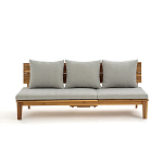 Садовый диван-трансофрмер Kate серый варинант исполнения - 5 | Loft Concept в Санкт-петербурге