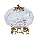 Конфетница из прозрачного рельефного стекла Eden Garden варинант исполнения - 9 | Loft Concept в Санкт-петербурге