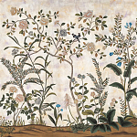 Обои ручная роспись Siam White Metal варинант исполнения - 1 | Loft Concept в Санкт-петербурге