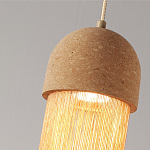 Подвесной светильник натуральная пробка с бахромой Natural Cork варинант исполнения - 3 | Loft Concept в Санкт-петербурге