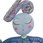 Кукла из одежды и павлопосадских платков Rusalka Blue Jeans 2 варинант исполнения - 2 | Loft Concept в Санкт-петербурге