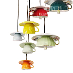 Подвесные светильники в виде разноцветных чашек Flower Reversal варинант исполнения - 2 | Loft Concept в Санкт-петербурге