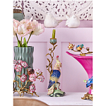 Подсвечник в образе попугая из фарфора с бронзовыми элементами Eden Garden варинант исполнения - 2 | Loft Concept в Санкт-петербурге