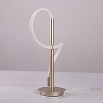 Настольная лампа белым изогнутым плафоном на круглой подставке Luke Lampco Tracer Lamp варинант исполнения - 8 | Loft Concept в Санкт-петербурге