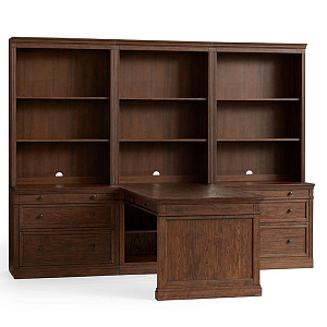 Рабочий стол-стеллаж Benjamin Side Triple