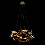 Люстра подвесная с прозрачными стеклянными птичками на ветвях Диаметр 80 см Serip Voa варинант исполнения - 5 | Loft Concept в Санкт-петербурге