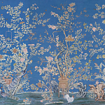 Обои ручная роспись Houghton Canton Blue варинант исполнения - 1 | Loft Concept в Санкт-петербурге