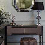 Настольная лампа с черным конусообразным абажуром Glass Flask варинант исполнения - 1 | Loft Concept в Санкт-петербурге