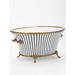 Кашпо Black white stripe варинант исполнения - 2 | Loft Concept в Санкт-петербурге