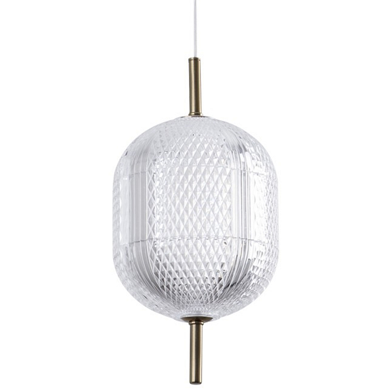 Подвесной светильник Cuthbert Hanging Lamp M Латунь Прозрачный в Санкт-петербурге | Loft Concept 