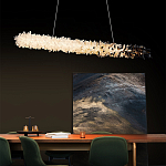 Люстра линейная светодиодная из необработанных кристаллов Mountain Comet варинант исполнения - 4 | Loft Concept в Санкт-петербурге