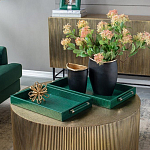 Комплект из двух прямоугольных подносов зеленого цвета Serpent варинант исполнения - 4 | Loft Concept в Санкт-петербурге