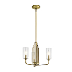  Люстра с прозрачными рифлеными цилиндрическими плафонами Kichler варинант исполнения - 2 | Loft Concept в Санкт-петербурге