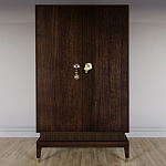 Платяной шкаф Elsa Dreams Walnut с 2-мя фасадами варинант исполнения - 3 | Loft Concept в Санкт-петербурге