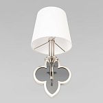Бра с белым текстильным абажуром и фигурным основанием с зеркальной вставкой Vitorino варинант исполнения - 22 | Loft Concept в Санкт-петербурге
