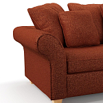 Мебельная ткань Шенилл терракотовый цвет 138 см T4-44 варинант исполнения - 5 | Loft Concept в Санкт-петербурге