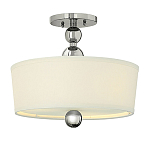 Потолочный светильник с белым цилиндрическим плафоном и шарообразными деталями Hinkley варинант исполнения - 1 | Loft Concept в Санкт-петербурге