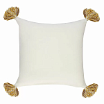 Чехол на подушку с кисточками и вышивкой птиц Ethnic mix Birds Square варинант исполнения - 4 | Loft Concept в Санкт-петербурге