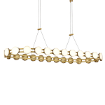 Люстра овальная с круглыми светодиодными источниками света Maxine Light варинант исполнения - 2 | Loft Concept в Санкт-петербурге