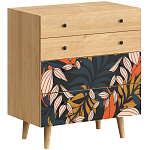 Комод с принтом на ящиках Elise Chest of Drawers варинант исполнения - 2 | Loft Concept в Санкт-петербурге