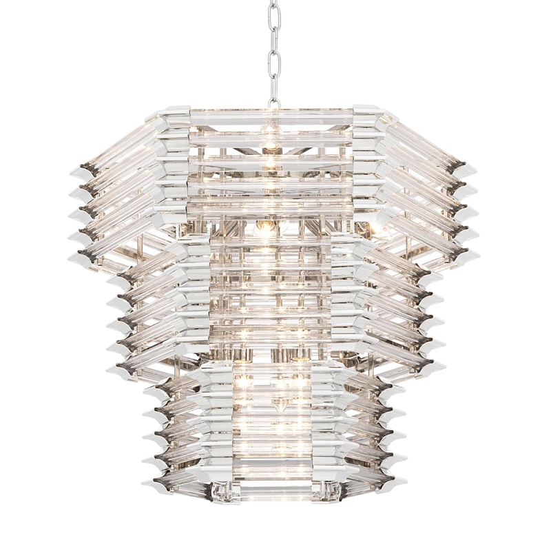 Люстра Chandelier Wren Никель Прозрачный (Transparent) в Санкт-петербурге | Loft Concept 