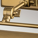 Светильник для картин цвета состаренная латунь с широким плафоном на прямоугольном основании Elstead Lighting варинант исполнения - 10 | Loft Concept в Санкт-петербурге