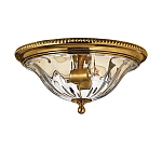 Потолочный светильник цвета латунь с прозрачным плафоном в форме чаши Hinkley варинант исполнения - 1 | Loft Concept в Санкт-петербурге