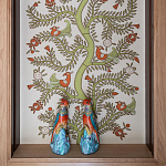 Обои с вышивкой ручной работы Fyodor Original colourway on linen варинант исполнения - 1 | Loft Concept в Санкт-петербурге