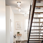 Потолочный светильник для ванных комнат со стеклянным плафоном и одной лампой Hinkley варинант исполнения - 5 | Loft Concept в Санкт-петербурге