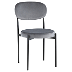 Стул с круглым сиденьем на металлическом основании ALFIE CHAIR Grey варинант исполнения - 1 | Loft Concept в Санкт-петербурге