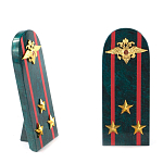 Сувенир Погон МВД из натурального камня змеевик Souvenir Epaulets варинант исполнения - 7 | Loft Concept в Санкт-петербурге