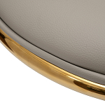 Стул бежевый из экокожи на золотых ножках Attribute of Elegance варинант исполнения - 3 | Loft Concept в Санкт-петербурге