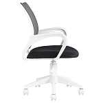 Офисное кресло с основанием из белого пластика Desk chairs Black варинант исполнения - 3 | Loft Concept в Санкт-петербурге