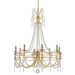 Люстра с декором из прозрачных бусин Glowing Crystals варинант исполнения - 2 | Loft Concept в Санкт-петербурге