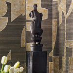 Обои ручная роспись в стиле Арт-деко Symphony Original colourway on Arkose silk dupion варинант исполнения - 3 | Loft Concept в Санкт-петербурге