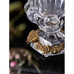 Ваза из прозрачного стекла на бронзовой подставке с ободком и ручками в виде стрекоз Eden Garden варинант исполнения - 4 | Loft Concept в Санкт-петербурге