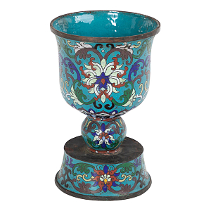 Подсвечник с орнаментом Cloisonne 