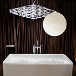 Люстра подвесная с тонкой металлической конструкцией цвета хром Quasar варинант исполнения - 7 | Loft Concept в Санкт-петербурге