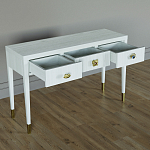 Дизайнерский Письменный стол Elsa Dreams White с тремя ящиками варинант исполнения - 4 | Loft Concept в Санкт-петербурге
