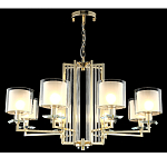 Люстра с 8-ю цилиндрическими плафонами из стекла Laurent варинант исполнения - 4 | Loft Concept в Санкт-петербурге