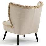 Кресло с декором бахрома Linen Fringe Chair Beige варинант исполнения - 4 | Loft Concept в Санкт-петербурге