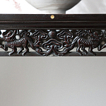 Черная резная консоль в Китайском стиле из массива Black Dragon Console варинант исполнения - 3 | Loft Concept в Санкт-петербурге