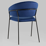 Стул в велюре синего цвета Horizon варинант исполнения - 5 | Loft Concept в Санкт-петербурге