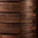 Комод деревянный с 7-ю ящиками Moon Walnut Furniture варинант исполнения - 5 | Loft Concept в Санкт-петербурге