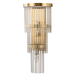 Бра с золотистым основанием и прозрачными трубками Nembus варинант исполнения - 1 | Loft Concept в Санкт-петербурге