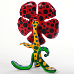 Декоративная статуэтка Yayoi Kusama Flowers that Bloom at Midnight Red варинант исполнения - 2 | Loft Concept в Санкт-петербурге