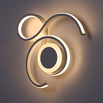 Бра белого цвета с изогнутыми световыми линиями и круглым основанием Luke Lampco Tracer Lamp варинант исполнения - 4 | Loft Concept в Санкт-петербурге