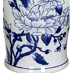 Ваза с крышкой и синим цветочным узором Blue & White Ornament  варинант исполнения - 3 | Loft Concept в Санкт-петербурге