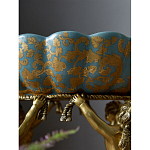 Чаша с орнаментом на бронзовых ножках в виде ангелов Eden Garden варинант исполнения - 8 | Loft Concept в Санкт-петербурге